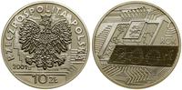 10 złotych 2001, Warszawa, Rok 2001, srebro prób