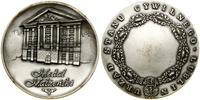 Medal Małżeński 1988, Warszawa, Aw: Fasada Trybu