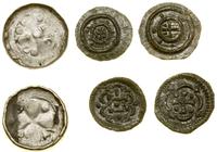 zestaw 3 monet, denar krzyżowy (XI w.) - Saksoni