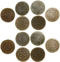 Polska, lot 6 x grosz, 1765 g, 1767 G, 1779 EB, 1787 EB, 1789 E