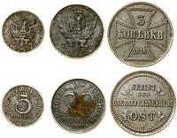 lot 3 monet, 5 fenigów 1917 F, 20 fenigów 1920 F