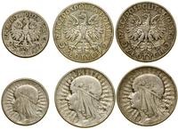 zestaw 3 monet, Warszawa, 5 złotych 1933, 5 złot