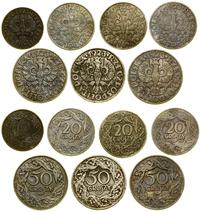 zestaw 7 monet 1923, Warszawa, 10 groszy, 3 x 20