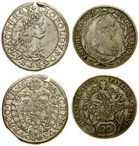 zestaw 2 monet, 15 krajcarów 1663 CA, Wiedeń / 2