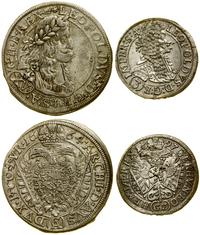 zestaw 2 monet, 15 krajcarów 1664 CA, Wiedeń / 3