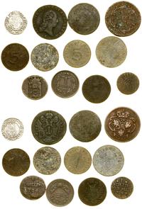 zestaw 12 monet, srebro, cynk oraz miedź, razem 