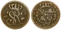 grosz 1765 VG, Kraków, długi haczyk litery A w m