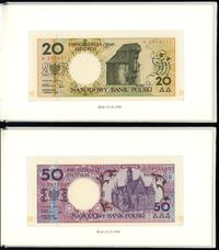 Polska, zestaw banknotów obiegowych Miasta Polskie, 1.03.1990