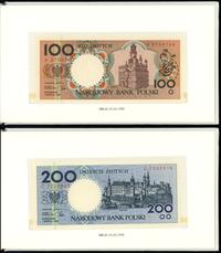 Polska, zestaw banknotów obiegowych Miasta Polskie, 1.03.1990