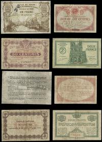 Francja, zestaw 10 banknotów francuskich, 1915–1922