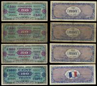 Francja, zestaw banknotów z 1944 r.