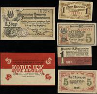 zestaw 3 bonów 1916, w zestawie: 5 kopiejek 1914