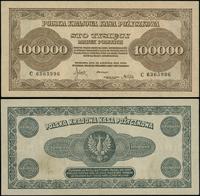 100.000 marek polskich 30.08.1923, seria C, nume