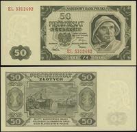 50 złotych 1.07.1948, seria EL, numeracja 531249
