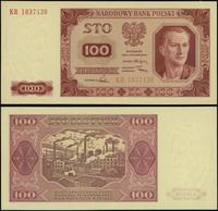 100 złotych 1.07.1948, seria KR, numeracja 18374