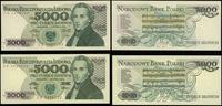 zestaw: 2 x 5.000 złotych 1982–1988, w zestawie: