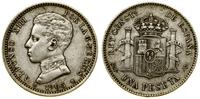 1 peseta 1903 (19-03) SMV, Madryt, srebro próby 