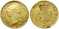 podwójny louis d'or 1786 T, Nantes, złoto, 15.18