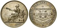 medal nagrodowy 1887, Aw: Kobieta siedząca w lew