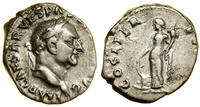 denar 69–79, Rzym, Aw: Popiersie cesarza w wieńc