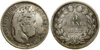 Francja, 5 franków, 1833 A
