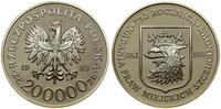 200.000 złotych 1993, Warszawa, 750. rocznica na
