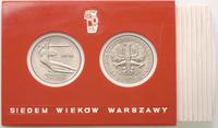 2x 10 złotych 1965, VII wieków Warszawy, zestaw 