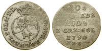 10 groszy miedziane 1790 EB, Warszawa, odmiana b