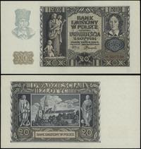 20 złotych 1.03.1940, seria N, numeracja 0077134