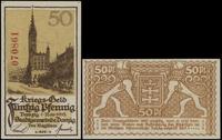 50 fenigów 1.11.1918, numeracja 070861, piękne, 