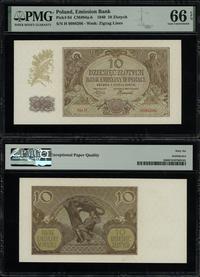 10 złotych 1.03.1940, seria H, numeracja 9988286