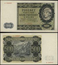 500 złotych 1.03.1940, seria B, numeracja 106695