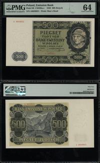 500 złotych 1.03.1940, seria A, numeracja 964962