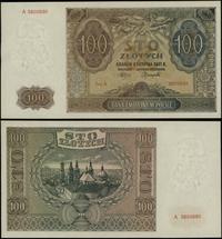 100 złotych 1.08.1941, seria A, numeracja 380269
