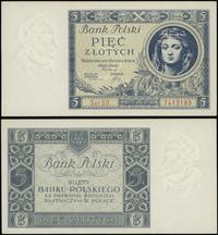 5 złotych 2.01.1930, seria DD. , numeracja 74121