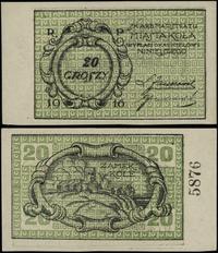 20 groszy 1916, numeracja 5876, lewy górny róg u