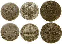 zestaw 3 monet 1840, Warszawa, w skład zestawu w
