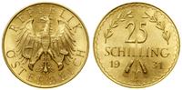 25 szylingów 1931, Wiedeń, złoto, 5.89 g, Fr. 52