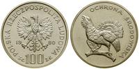 100 złotych 1980, Warszawa, Ochrona Środowiska –