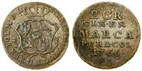 półzłotek (2 grosze) - fałszerstwo pruskie 1766 
