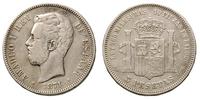 5 pesos 1871/SD-M, Madryt, Dav. 337