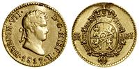 1/2 escudo 1817, Madryt, złoto, 1.76 g, ślad po 