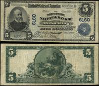 5 dolarów 1.03.1922, seria C, numer banku 6160, 