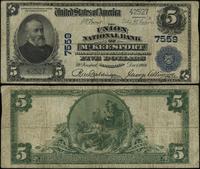 5 dolarów 1.12.1904, seria E, numer banku 7559, 