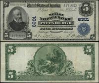 5 dolarów 3.06.1902, seria G4, numer banku 6301,