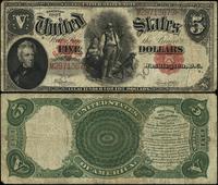 5 dolarów 1907, seria M 28713679, podpisy Speelm