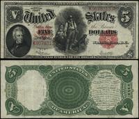 5 dolarów 1907, seria K 96783137, podpisy Speelm