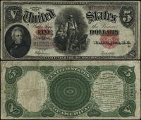5 dolarów 1907, seria M 16391969, podpisy Speelm