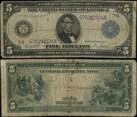 5 dolarów 1914, seria G 76252524 A, podpisy Whit