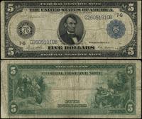 5 dolarów 1914, seria G 26051910 B, podpisy Whit
